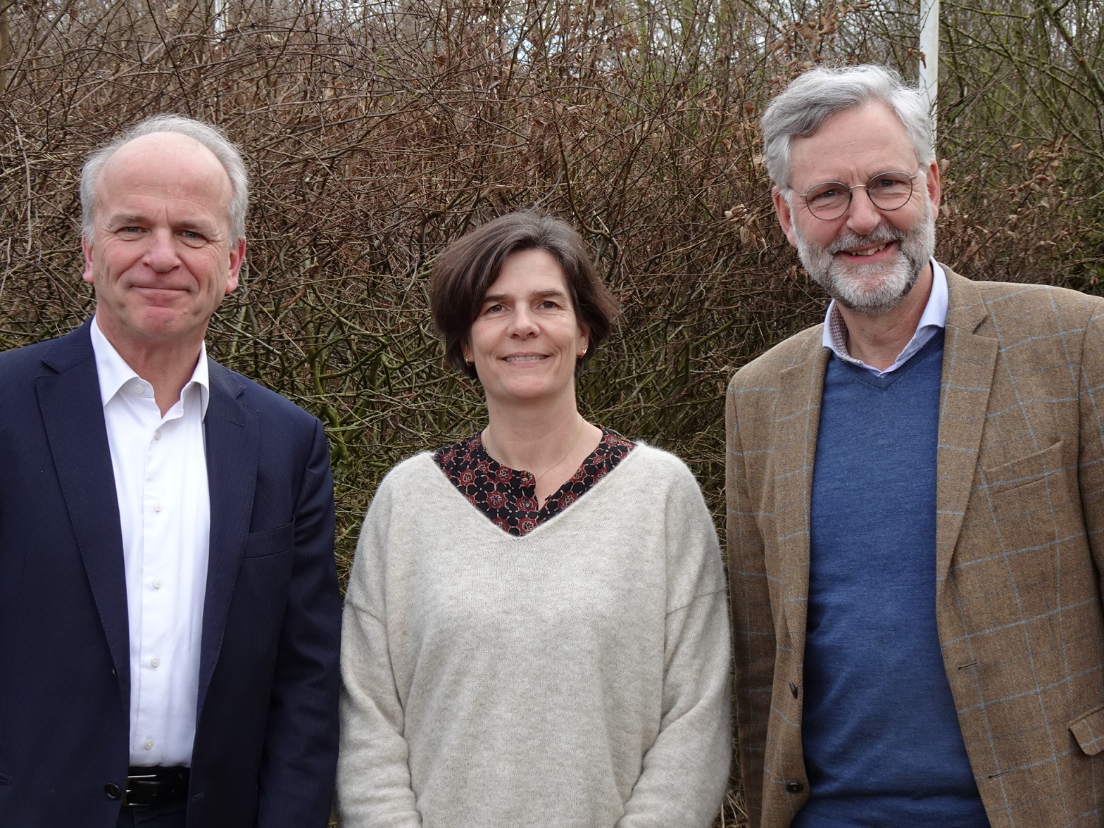 Het bestuur van ERF en Hemus. Vlnr: Victor Smit, Danielle de Nie, Matthijs Bierman